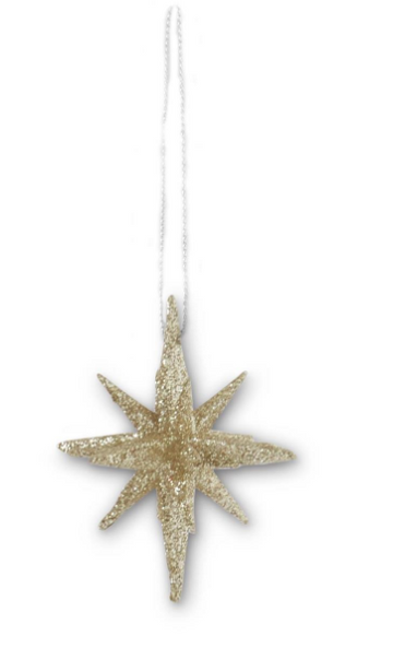 Assorted White Glittered Resin Cookie Ornaments (4 Styles)