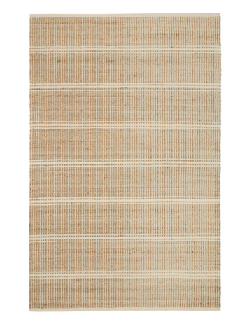 Arbor Washable Jute Ivory Rug - 2'6" x 8'