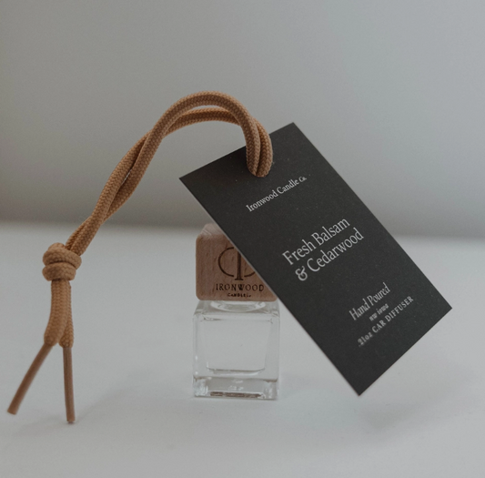 Hand Poured Car Diffuser: Sugarwood