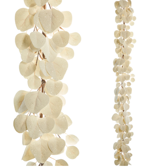 5' White Eucalyptus Garland