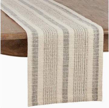 Textured Striped Table Runner