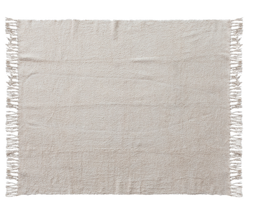 Woven Cotton Chenille Throw
