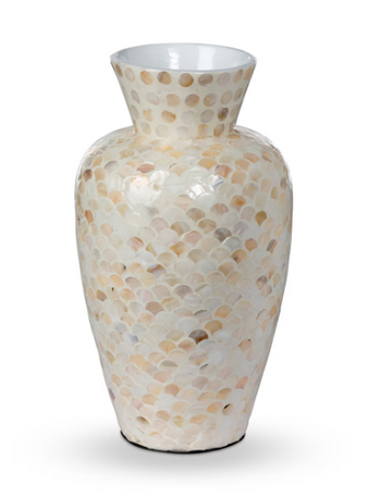 Capraia Coast Mosaic Vase Mother of Pearl