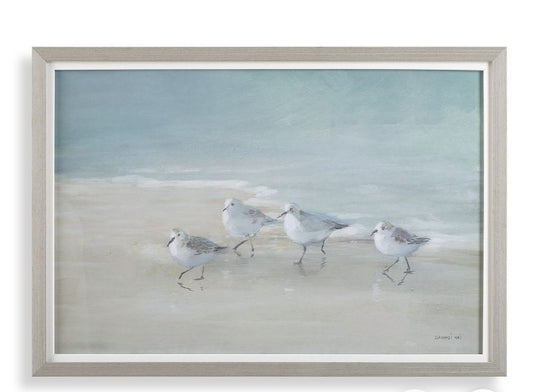 Tranquil Shorebirds on the Coast