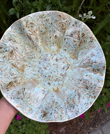 Local Pottery Ruffle - Pearl Crystal
