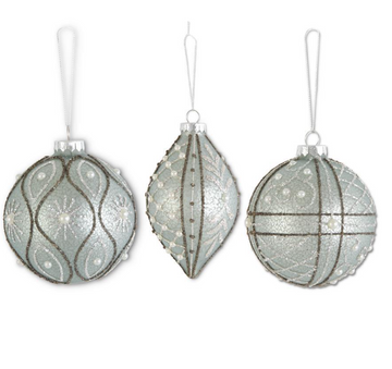 Assorted Glittered Light Blue