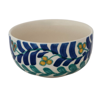 Round Hand Painted Bowl