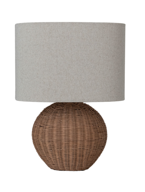 Hand Woven Rattan Table Lamp