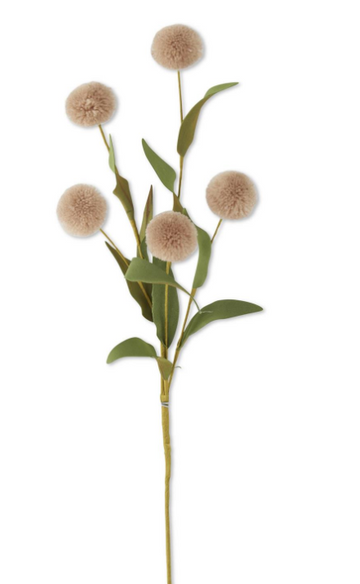 Pom Pom Pick With Eva Green Leaves