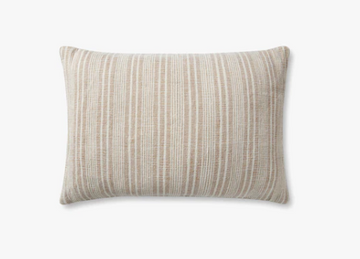 Elaine Stripe Pillow - Cream/Beige