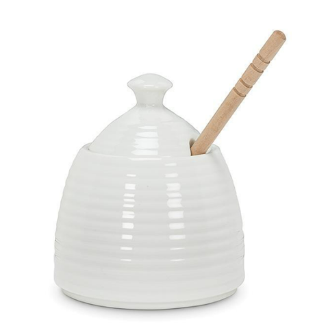 Beehive Honey Pot w/ Dauber