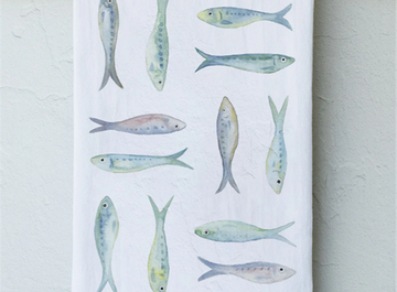 Local Tea Towels - Seaglass Sardines