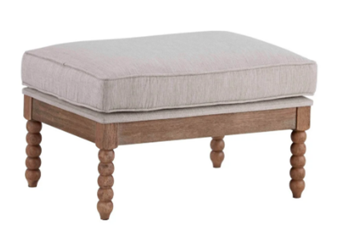 Willow Ottoman - French Linen